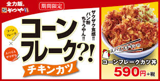 「コーンフレークカツ丼」の画像検索結果